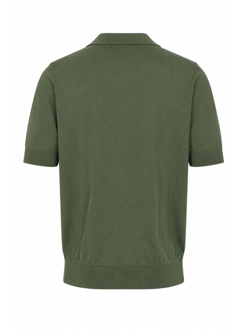 Polo skipper in cotone Oliva FILIPPO DE LAURENTIIS | PL1MCSK SU12R560